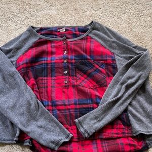 Cropped BDG flannel shirt